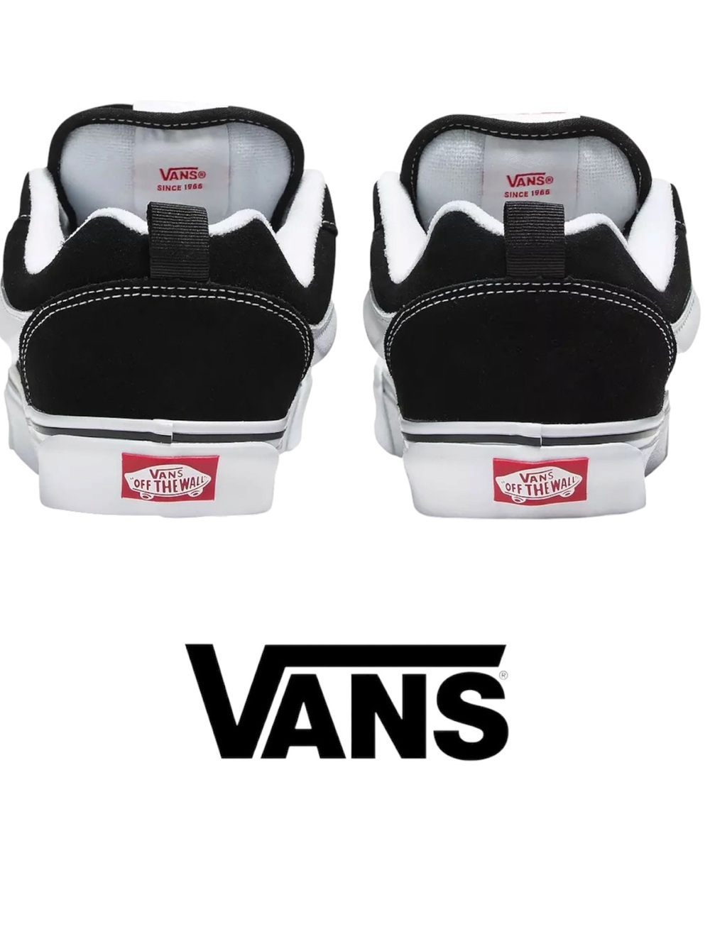 Vans Knu Skool Checkerboard Black White NIB - Multiple Sizes Available - Picture 6 of 14
